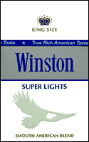 Winston Super Lights (Subtle Silver) Cigarette Pack