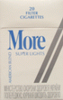 More Super Lights (Subtle Silver) Cigarette pack