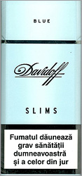 Davidoff Slims Blue Cigarette Pack