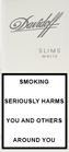 Davidoff White Slims Cigarette pack