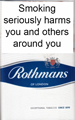 Rothmans King Size Blue Cigarette pack