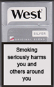 West Silver Cigarette pack
